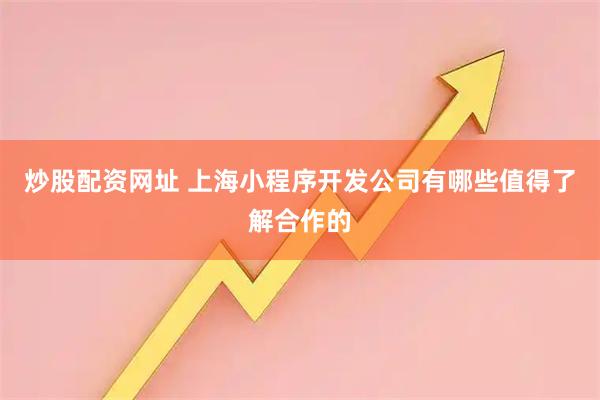 炒股配资网址 上海小程序开发公司有哪些值得了解合作的